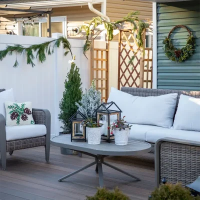 3 Pieces Vinyl Fence Panels in Residential