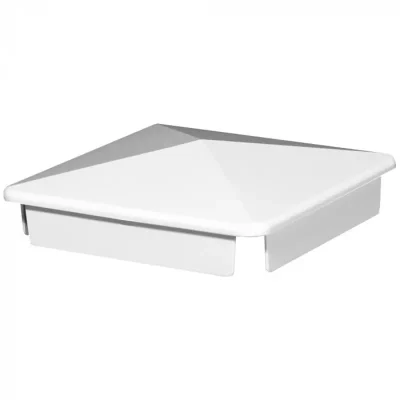 Flat PVC Post Caps Detail