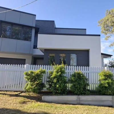 Picket Fence Post Caps in residential fence