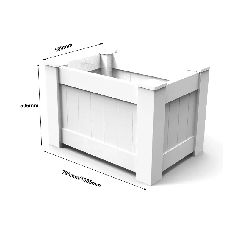 Rectangle Pvc Planter Box Size