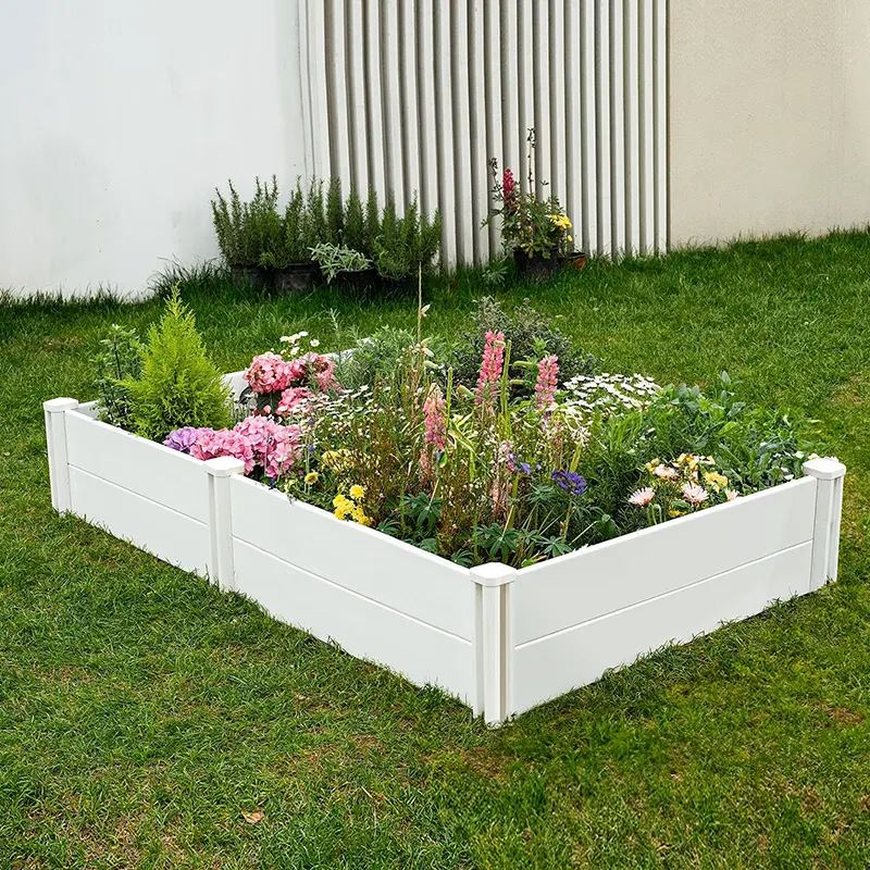 Vinyl Raised Garden Bed for flower