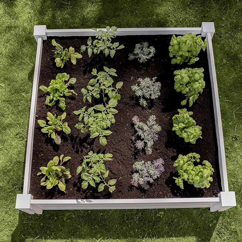 Vinyl Raised Garden Bed for plant