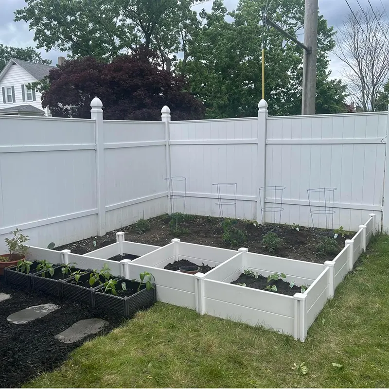 Vinyl Raised Garden Bed in residential