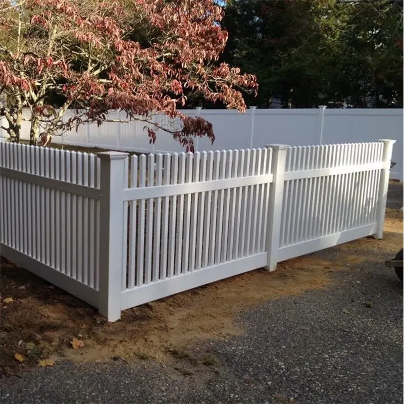 Sharp Point Post Caps in semi privacy fence