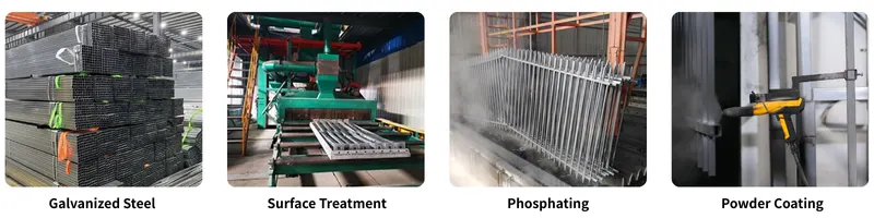 Steel Fence Manufacturing Process and Packaging