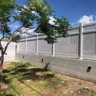 Vinyl Fence Flat Post Caps Application