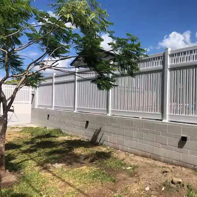 Vinyl Fence Flat Post Caps Application