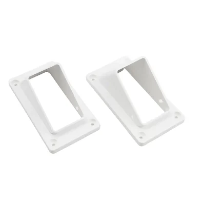 White Vinyl Fence Rail Bracket