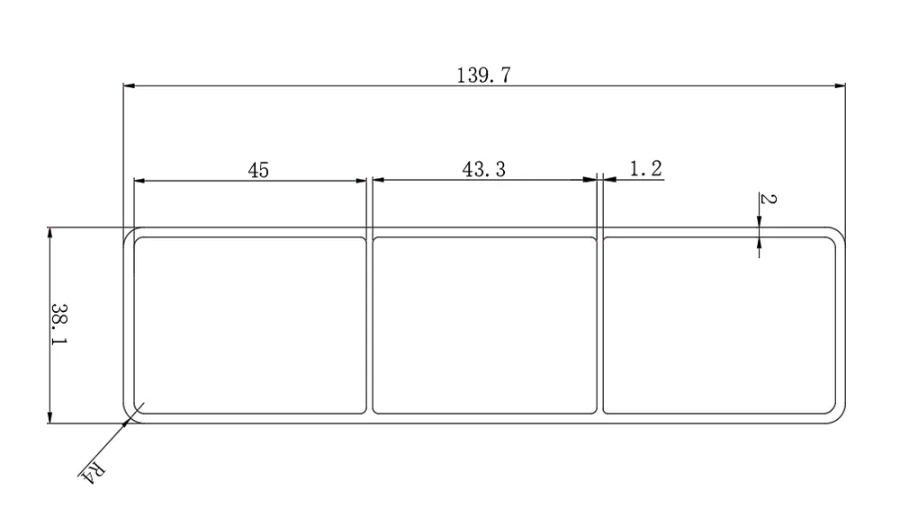 Vinyl Fence Ribbed Rail Size
