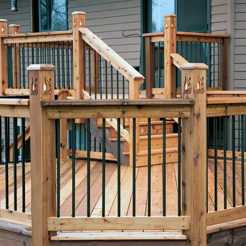 Structural Wood Railing How Strong Are Aluminum Deck Railings in Residential Use?