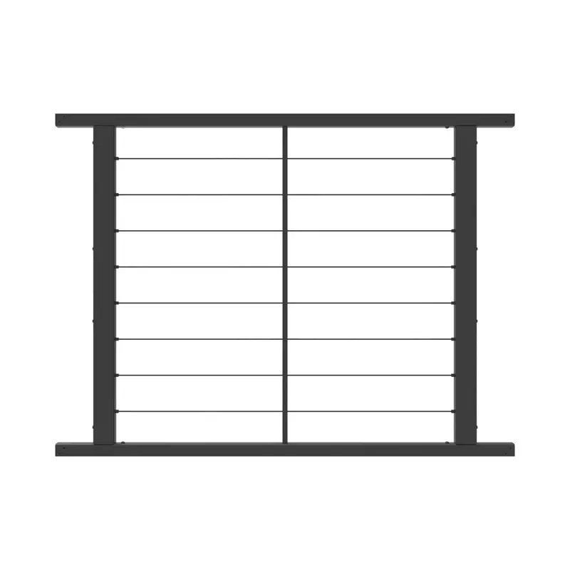 4ft Steel Horizontal Cable Infill Railing