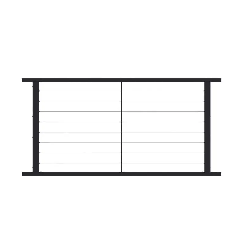 6ft Steel Horizontal Cable Infill Railing