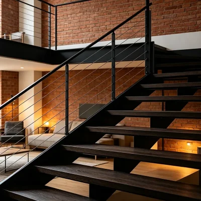 Adjustable Cable Infill Stair Railing Panels