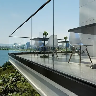 Adjustable Level Lock Glass for Balcony