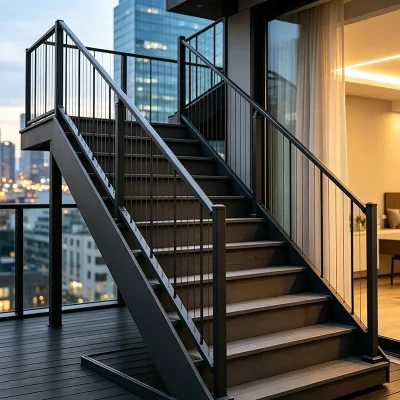 Adjustable Steel Infill Stair Railing for Residential