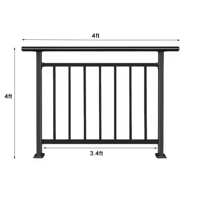 Aluminum Balusters Hand Railing Size