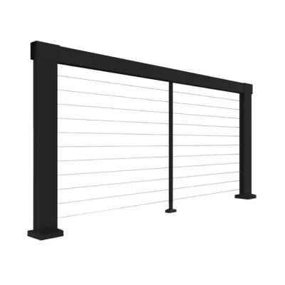 Aluminum Level Cable Railing Panel