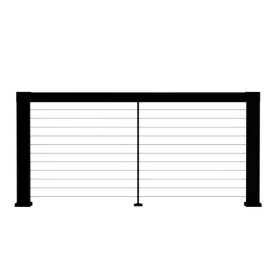 Aluminum Pre-Assembled Continuous Level Cable Railing