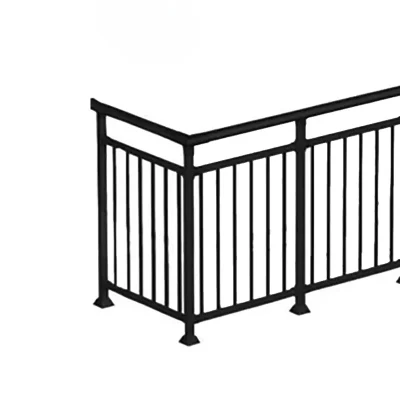 Black Aluminum Balusters Hand Railing