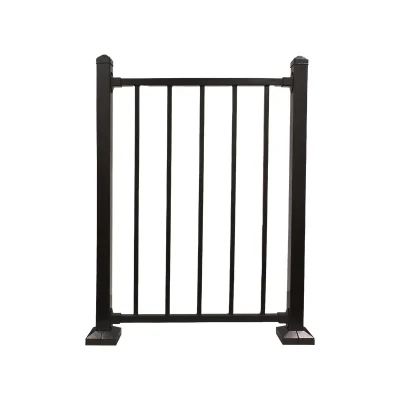Black Square Steel Railing with Square Balusters