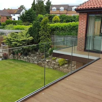 Full Glass Infill Railing Panel for balcony
