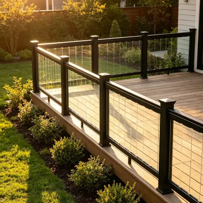 Glass Slats Infill Railing for Terrace
