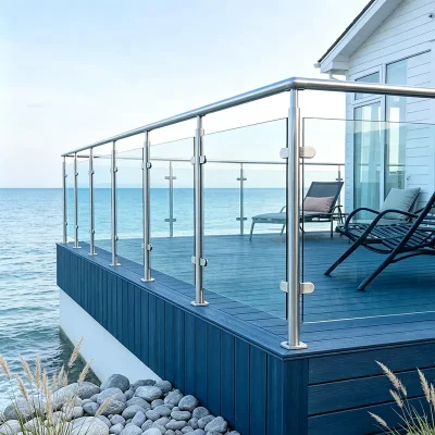 Stainless Steel Glass Railing with Spider Post Application
